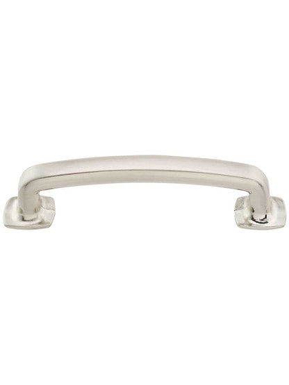 Belcastel Flat-Bottom Cabinet Pull - 3 3/4 inch Center-to-Center in Satin Nickel.